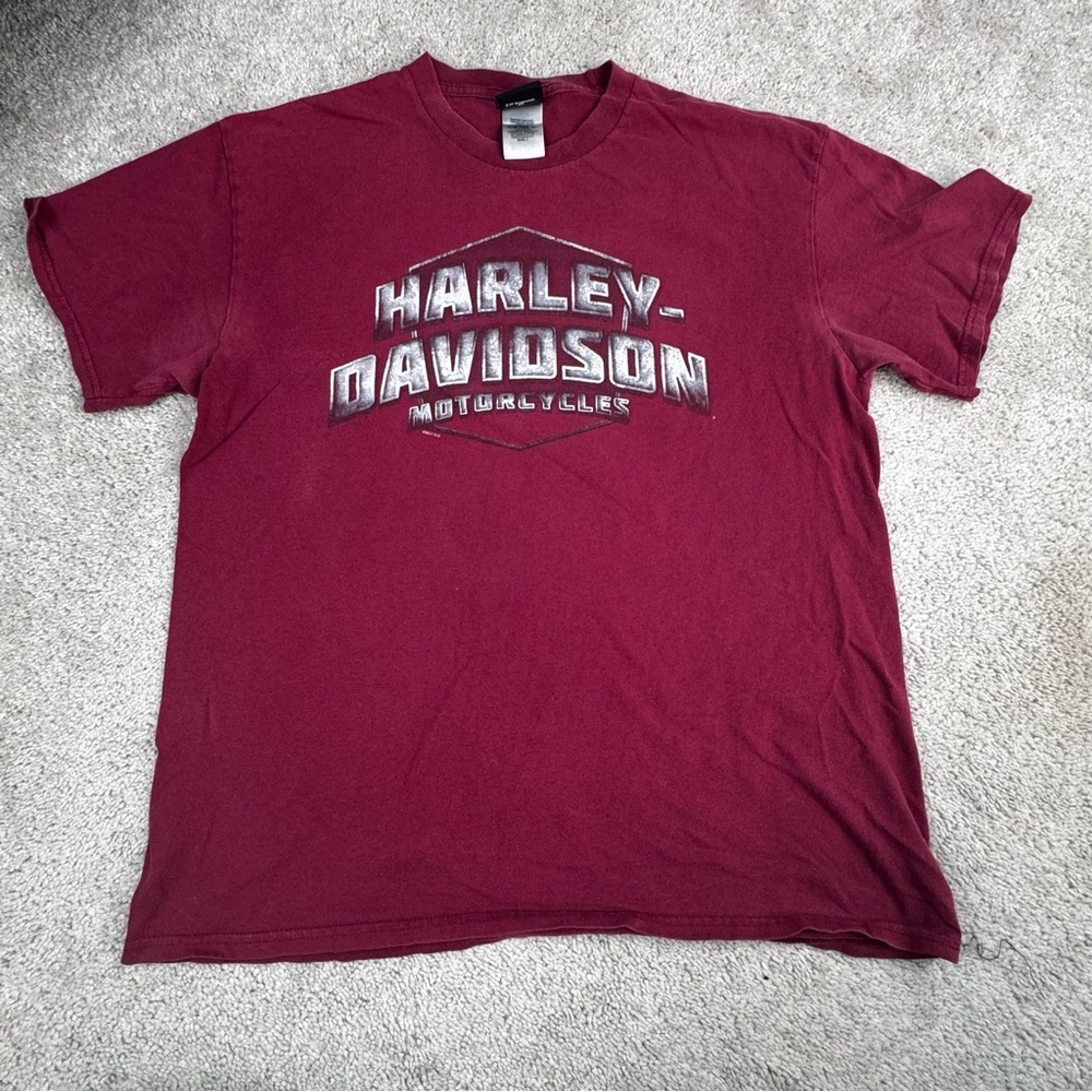 Harley-Davidson Golden Isles Brunswick, Ga Graphic Print Double Sided Size L‎
